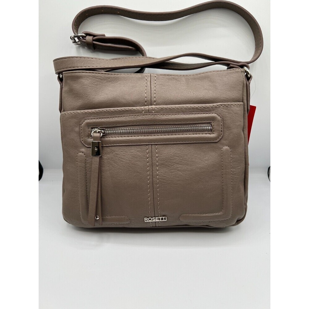 Rosetti Courte Mid Crossbody Bag Mink Taupe Faux Leather NWT
